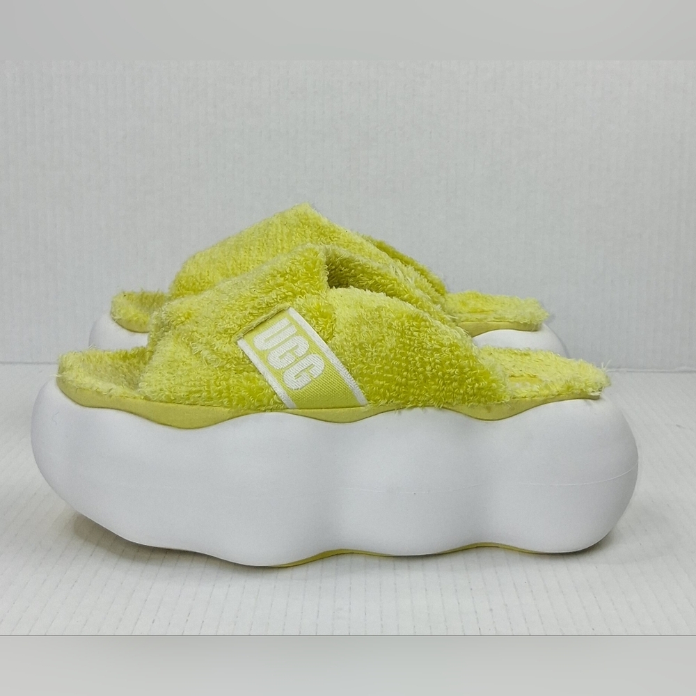 Ugg Sugarcloud Yellow Slide Platform Sandals - image 1
